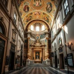 Chapelle baroque avec fresques et traboules à Lyon.